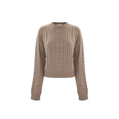 Kocca Maglia Maglia Donna a trecce con applicazioni XS A25 - KOCCAEMILIANA - 40001 - XS - Francavilla Moda